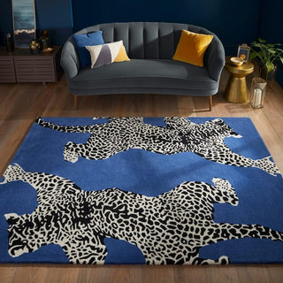 Climbing Jaguar Modern Handmade Wool Area Rug: A Bold Statement for Your Home Decor