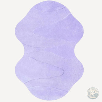 Irregular Shape High & Low Pile, Hand-Tufted 100% Wool Soft Area Rug Carpet Ideal for Living Room, Bedroom and Home Decor
