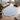 Baby blue and ivory scalloped border wool rug, second view
