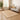 Tana braided natural jute area rug, white border