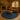 Blue braided natural jute area rug, 4x4 ft