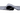 Irregular shape stone grey blue rug, close-up