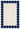 Scalloped irregular shape hand-tufted wool rug, navy blue