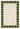 Scalloped irregular shape hand-tufted wool rug, olive green