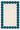 Scalloped irregular shape hand-tufted wool rug, teal